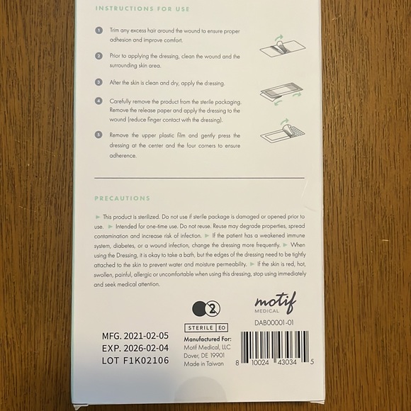 Motif c section post-partum dressing for wound. - Picture 5 of 8